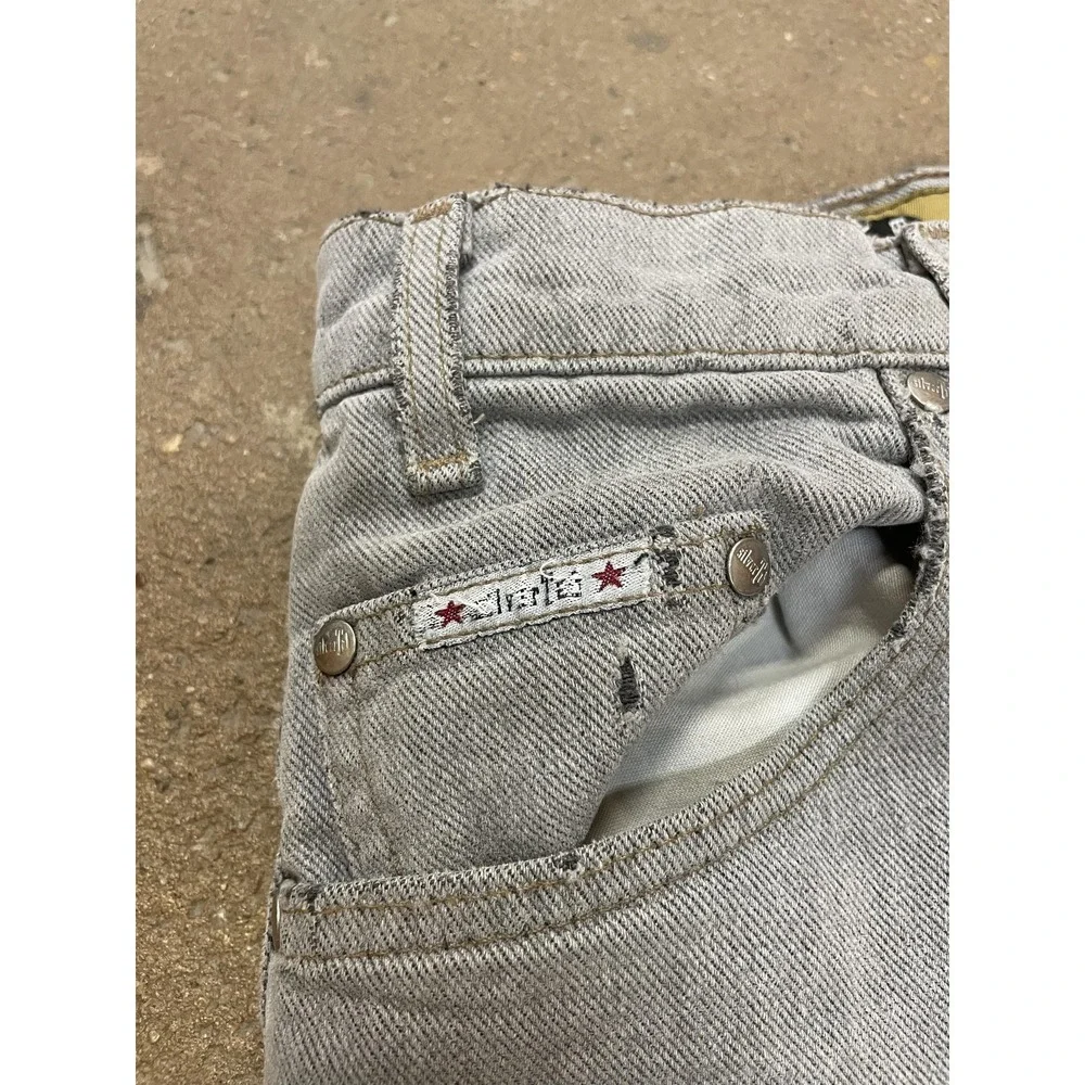 Vintage Levis Silvertab Lean Jeans Mens 31x34 Gray Denim Slim Straight Zip Fly‎
